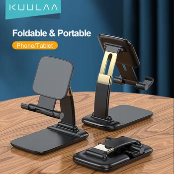 KUULAA טלפון הלוח עומד שולחן העבודה מחזיק עבור iPad Pro iPhone Huawei מתקפל מתכוונן לטלפונים ניידים שולחני תמיכה ב-12.9