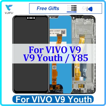 LCD עבור VIVO V9 1723 Y85 להציג V9 נוער 1727 מסך מגע דיגיטלית הרכבה החלפה עם מסגרת תיקון טלפון 100% נבדק