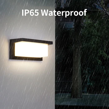 LED חיצוני מנורת קיר אטימות IP65 צמודי מרפסת אורות מרפסת גן 30W מנורות קיר