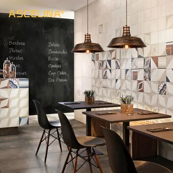 Led תעשייתית בסגנון רטרו בר חדר האוכל תליון אור מודרניים מרפסת במעבר התקרה אור חיצוני עמיד למים פטיו אור