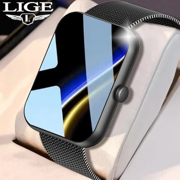 LIGE 2022 חדש DIY פני שעון ספורט שעון חכם גברים IP68, עמיד למים קצב הלב שיחות מזכיר Smartwatch לנשים אנדרואיד IOS