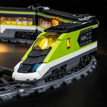 Lightaling אור Led ערכת עבור 60337 אקספרס רכבת נוסעים אבני הבניין מוגדר (לא כולל דגם) לבנים צעצועים לילדים
