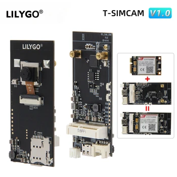 LILYGO® T-SIMCAM ESP32-S3 מצלמת פיתוח המנהלים WiFi Bluetooth 5.0 מודול אלחוטי OV2640/OV5640 מצלמה חריץ TF להסתגל T-PCIE-SIM