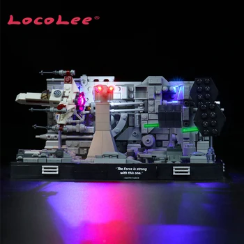LocoLee אור LED להגדיר מלחמות 75329 תעלה לרוץ דיורמה בניין לבנים המנורה צעצועים קיט רק ערכת תאורה לא מודל