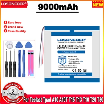 LOSONCOER 9000mAh סוללה עבור Teclast Tpad A10 A10T A10S T10 T20 T30 T13 T15 M2 לוח סוללה