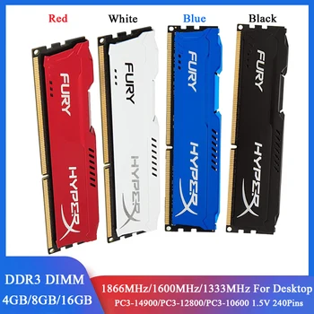 Memoria RAM DDR3 4GB 8GB 16GB 1600MHz 1333 1866MHz שולחן העבודה הזיכרון 240pins 1.5 V PC3-12800 14900 10600 DIMM DDR3 RAM מודול זיכרון