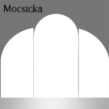 Mocsicka התאמה אישית של קשת מכסה רקע כיסוי עבור צד צילינדרים קישוטים Doubleside אלסטי בד קשת תמונת רקע