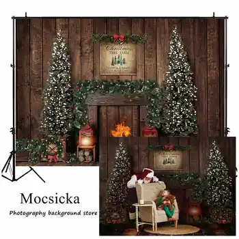 Mocsicka עץ חג המולד רקע לצילום חוות 