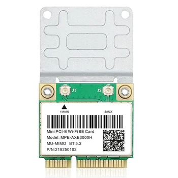 MPE-AXE3000H 5374Mbps Wifi 6E כרטיס אלחוטי AX210 Mini PCIE Wifi כרטיס Bluetooth 5.2 802.11 AX 2.4 G/5G/6Ghz Wlan Wifi כרטיס