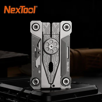 Nextool Mini 14 ב 1 EDC תכליתי כלי חיצוני נייד מברג, מפתח ברגים פלייר סכין שדה מסתובב לשלוח שקית אחסון