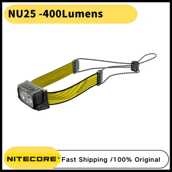 NITECORE NU25 400Lumens USB-C נטענת פנס מובנה סוללה 650mAh עבור פעילויות חוצות תאורה