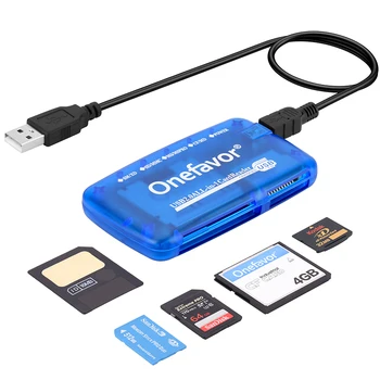 Onefavor 5-in-1 SM קורא כרטיסי 100% מקור המצלמה MS מקל זיכרון SD כרטיס זיכרון XD מקל ארוך כרטיס CF הרב-תכליתית כרטיס הקורא