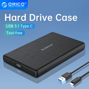 ORICO 2.5 אינץ ' כונן דיסק קשיח מקרה SATA3.0 ל-USB 3.1 Type-C כונן קשיח חיצוני במקרה המתחם במשך 7-9.5 מ 