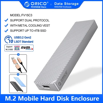 ORICO Ssd Nmve M2 מקרה תמיכה M2 NVMe SATA NGFF SSD דיסק 10Gbps PCIe מ ' מפתח 6Gbps M&B מפתח מארז הכונן הקשיח Nvme המתחם