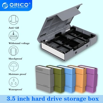 ORICO SSD מ. 2. להגן על התיק מקרה קשה בקופסא עם התווית על 2.5/3.5 אינץ ' כונן קשיח דיסק SSD דיסק קשיח מקרה עמיד למים תיבת אחסון(PHP25)