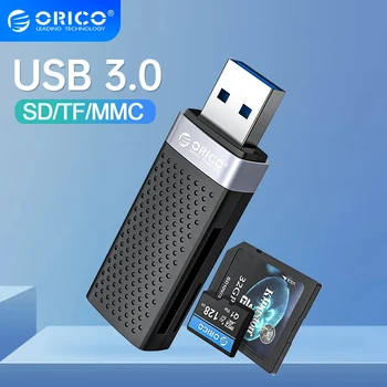 ORICO קורא כרטיסי USB 3.0 Flash חכם כרטיס זיכרון 2 חריצים עבור TF SD, מיקרו SD, SDHC SDXC-MMC כרטיס מתאם נייד אביזרים למחשב