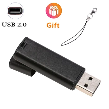 OTG מתכת USB Flash Drive 64GB 128GB חינם מותאם אישית לוגו עט כונני 32GB מתנה מחזיק מפתחות מקל זיכרון 16GB Pendrive 8GB 4GB 128MB