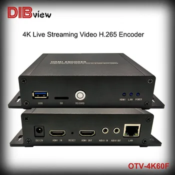 OTV-4K60F ProHD UHD הזרמת 4K וידאו H. 265 IPTV מקודד לתמוך ב-4K רזולוציה 60fps