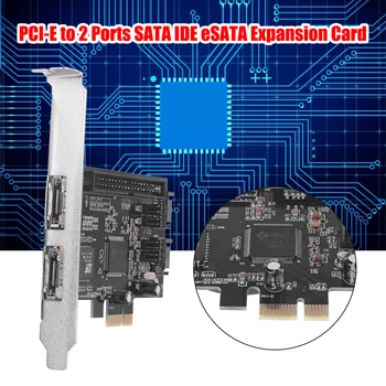 PCI Express כרטיס הרחבה PCI-E PCIe 2 יציאות SATA IDE eSATA מתאם ממיר בקר RAID כרטיסים עבור Windows, לינוקס, Mac OS