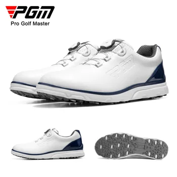 PGM גברים גולף נעלי מזדמנים נעלי ספורט ידית שרוכים מיקרופייבר עמיד למים, אנטי להחליק XZ261 הסיטוניים