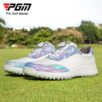 PGM גולף גברים של נעלי ספורט ידית תחרה גברים מיקרופייבר עמיד למים אבזם נעלי גולף