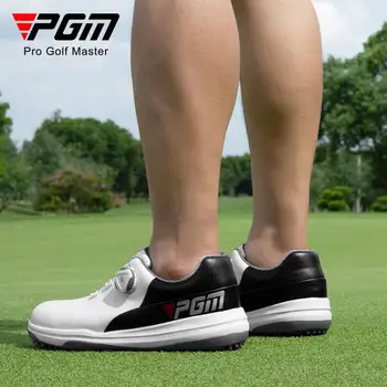 PGM נעלי גולף נשלף חתיכים עמיד למים ידית שרוך גולף נעלי ספורט לגברים 2022