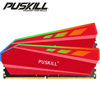 PUSKILL Memoria DDR4 בנפח 4GB 8GB 16GB 32GB DDR3 DDR5 1600 2400 2666 3200 4800 5200MHz RGB זיכרון העבודה קירור וסט Ram