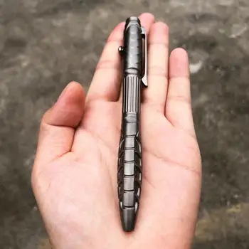 RK-TR01 סגסוגת טיטניום TI בריח, עט עט טקטי הגנה עצמית כלים עם טונגסטן פלדה זכוכית מפסק