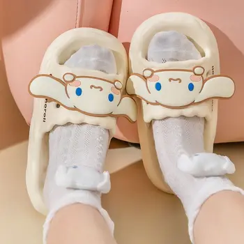 Sanrio הלו קיטי Cinnamoroll Kuromi נעלי נעל סנדלים אווה רך הביתה עם סוליות ללא החלקה אנימה Kawaii חמוד יצירתי מתנות קיץ