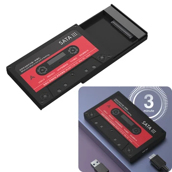 SATA to USB 3.0 כונן דיסק קשיח מקרה מתחם HDD 6Gbps 6TB חיצוני כונן קשיח חיצוני דיסק קשיח נייד מתאם מארז נייד תיבת