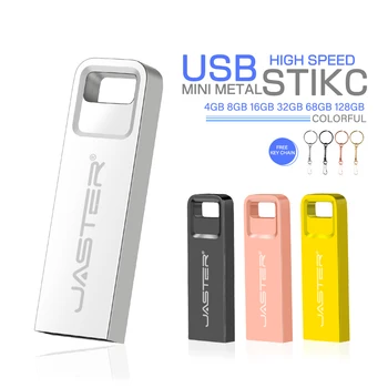 SHANDIAN חינם מותאם אישית לוגו מתכת כונן עט 64G אמיתי קיבולת של כונני פלאש USB זהב מקל זיכרון עסקים יצירתיים מתנה Pendrive
