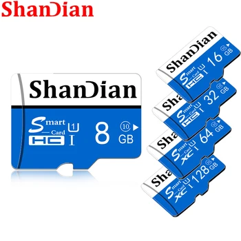 ShanDian חם מכירה חכם כרטיס זיכרון SD 64GB 32GB 16GB 8GB Class10 כרטיס TF Smartsd עט כונן זיכרון פלאש בדיסק במהירות גבוהה