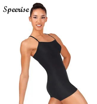 Speerise נשים Y-חזרה קצרה החולצה Gymnastice בגדי Dancewear ספנדקס בגד גוף בסיסי Biketard
