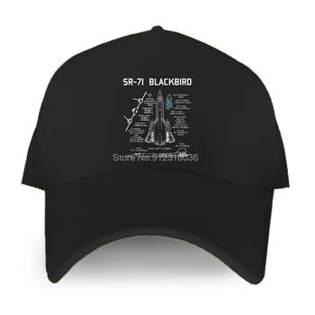 SR-71 Blackbird מפרט כובע בייסבול גברים כותנה מתכוונן פנאי כובעי לשני המינים כובע טניס כובעים