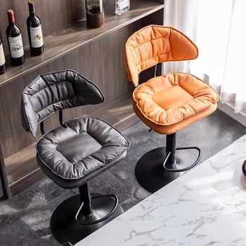 T-8 כפול כרית טכנולוגיה עור גבוהה בר כיסא בר כסא מעלית כיסא שרפרף גבוה דלפק קבלה טלפון נייד בחנות