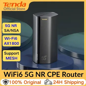 Tenda WI-FI6 5G מודם 5g wifi, חריץ לכרטיס sim CPE נתב WiFi 5G/4G/3G מצב מרובה 2.4 g-5ghz רשת WiFi נתב AX1800 WiFi נתב 6