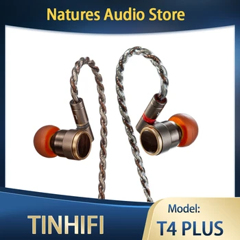TINHIFI T4 בנוסף דינמי באוזן צגים תחנת החלל אוזניות Hifi פחמן מרוכבים הסרעפת עם 0.78 2pin אוזניות IEM