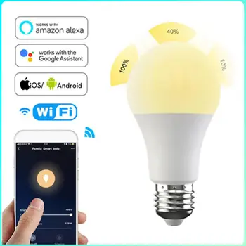 Tuya WiFi E27 B22 חכם Dimmable הנורה 110/220V 15W חכמה LED אור חכמה החיים אפליקציה שליטה קולית תמיכה אלקסה הבית של Google אליס
