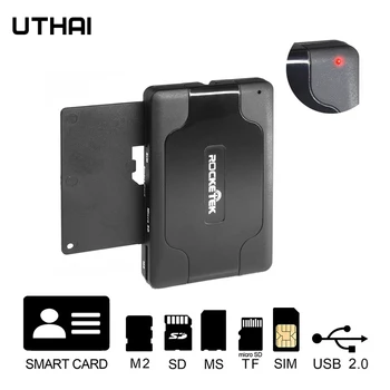 UTHAI SCR8 Smart Card Reader USB2.0 SD TF M2 MS בנק תעודת זהות כרטיס ה SIM-All-in-one
