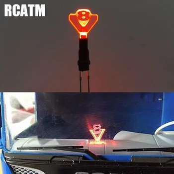 V8 אקריליק אורות דקורטיביים על 1/14 Tamiya RC משאיות מכוניות סקאניה R470 R620 56352 אדם Actros