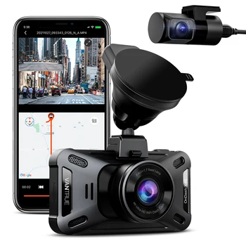 Vantrue X4s Duo DVR המכונית מלפנים ומאחור 4K X4S Duo Dash Cam 5G WiFi היישום מצלמה רכב סופר ראיית לילה חניה מצב הקופסה השחורה.