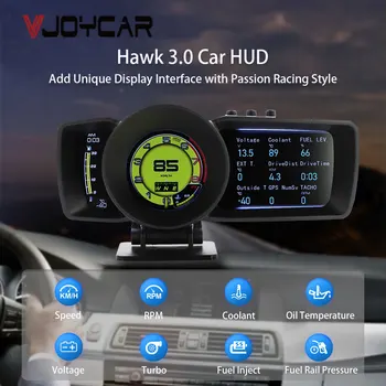 Vjoycar 2022 חדש האד מד הוק 3.0 OBD2 אוטומטית סורק מכונית מד צריכת אוויר & Water Temp. מחשב נסיעה GPS מד מהירות דיגיטלי