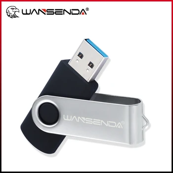 WANSENDA כונן הבזק מסוג USB סיבוב כונן עט 256GB 128GB 64GB 32GB 16GB 8GB Pendrive 3.0 USB מקל זיכרון Thumbdrive