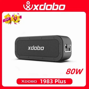 XDOBO 80W Bluetooth רמקול גבוה כוח חיצוני נייד TWS אלחוטי עמיד למים רמקולים מרכז המוסיקה סאב סופר בס אודיו