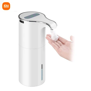 XIAOMI 450Ml אוטומטי סבון מיכל ללא מגע קצף חכם סבון מכונת נטענת קצף עמיד למים סבון משאבת מכונת