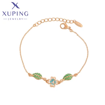 Xuping תכשיטי אופנה אלגנטי בצורת פרח של נשים צמידים עם צבע זהב A00916108
