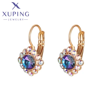 Xuping תכשיטי זהב צבע אלגנטי נשים עגיל עם קסמי סגנון קריסטל מסיבה X000705001