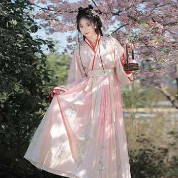 Yourqipao Hanfu הלבוש המסורתי של נשים סינית עתיקה Hanfu התלבושת הנשית Cosplay תלבושות מפלגה להראות Hanfu 3pcs להגדיר גודל פלוס
