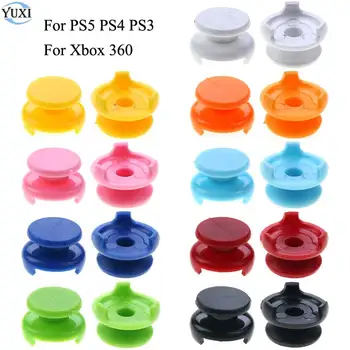 YuXi 2pcs עבור פלייסטיישן 4 5 PS4 PS5 בקר Thumbsticks לכסות את האגודל ' ויסטיק Extender כובעים עבור ה-Xbox 360 Gamepad
