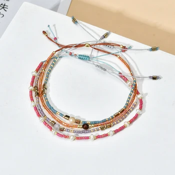 ZMZY אופנה קוריאנית מיוקי צמיד לנשים אבן פנינה צמידים תכשיטים החברות מתנה תכשיטים בעבודת יד חרוזים Pulsera